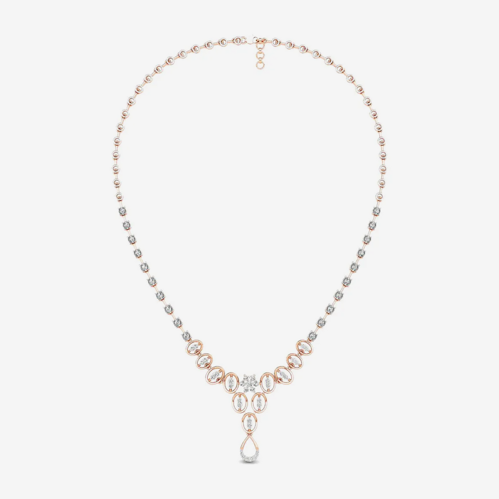 Gold Dangling Pendant With Chain