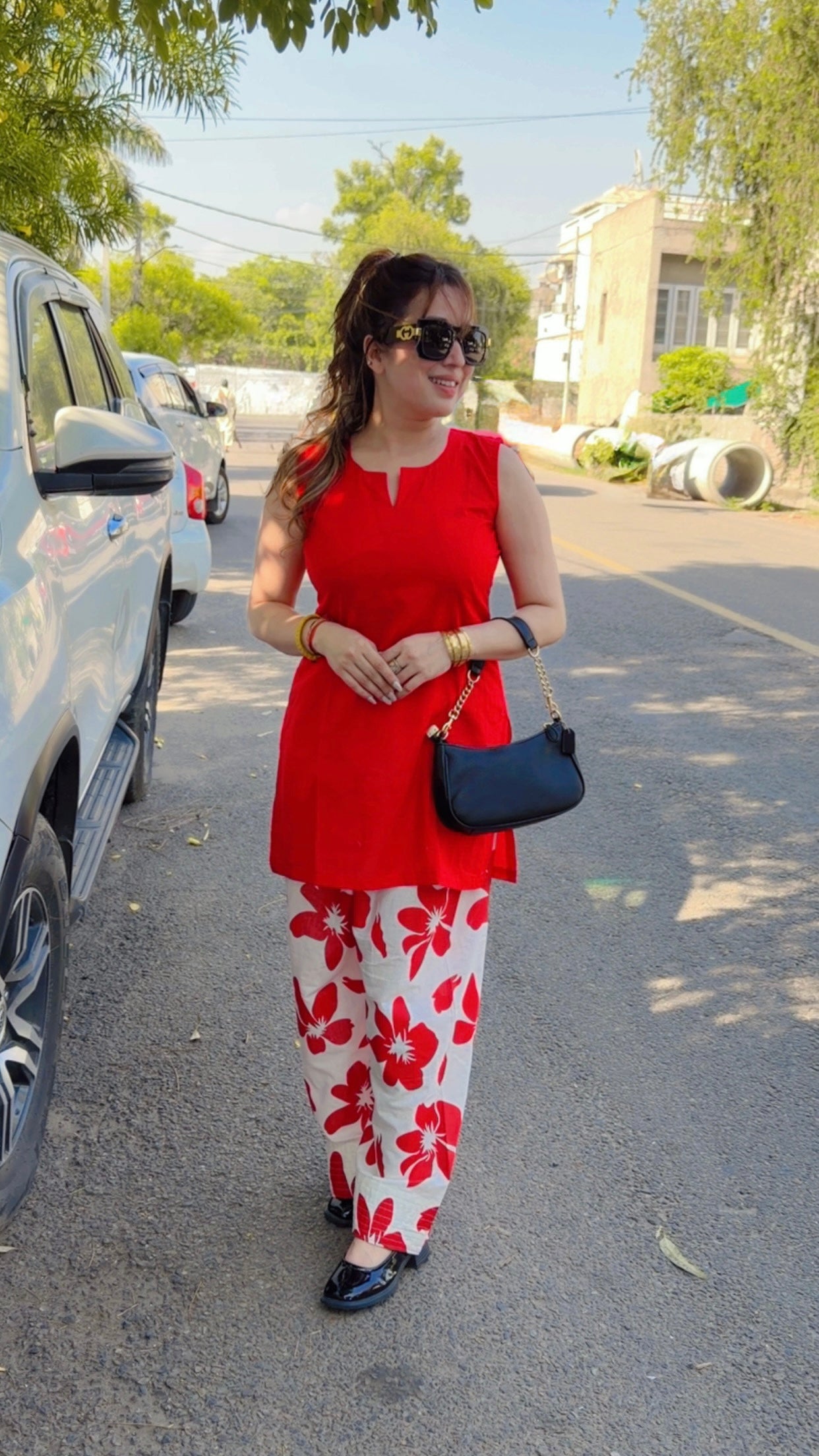 Farshi Salwar Suit Red - Buy 2 Get 200 OFF (Copy)